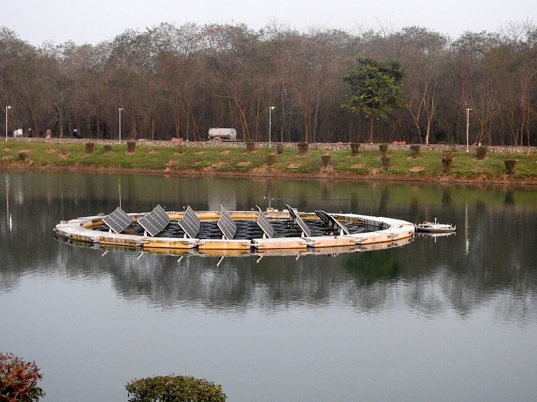 Large solar installation in India representing projects in Korba and Rajnandgaon