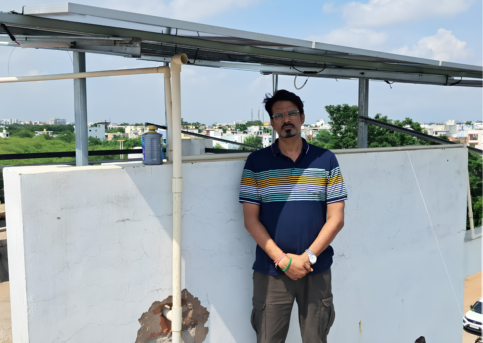 Gupta Agro Solar installation for a client in Bilaspur, Chhattisgarh